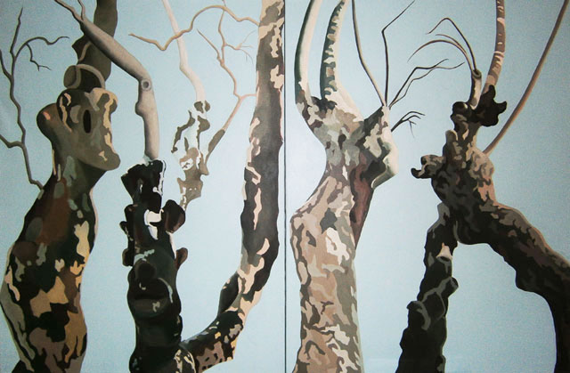 Mary Hrbacek - Creature Camouflage Diptych