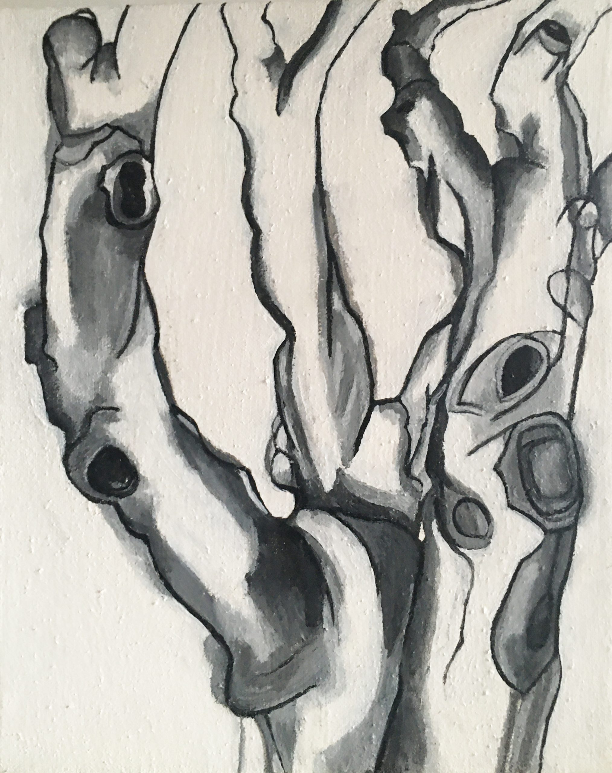 Painted Tree Drawing VII