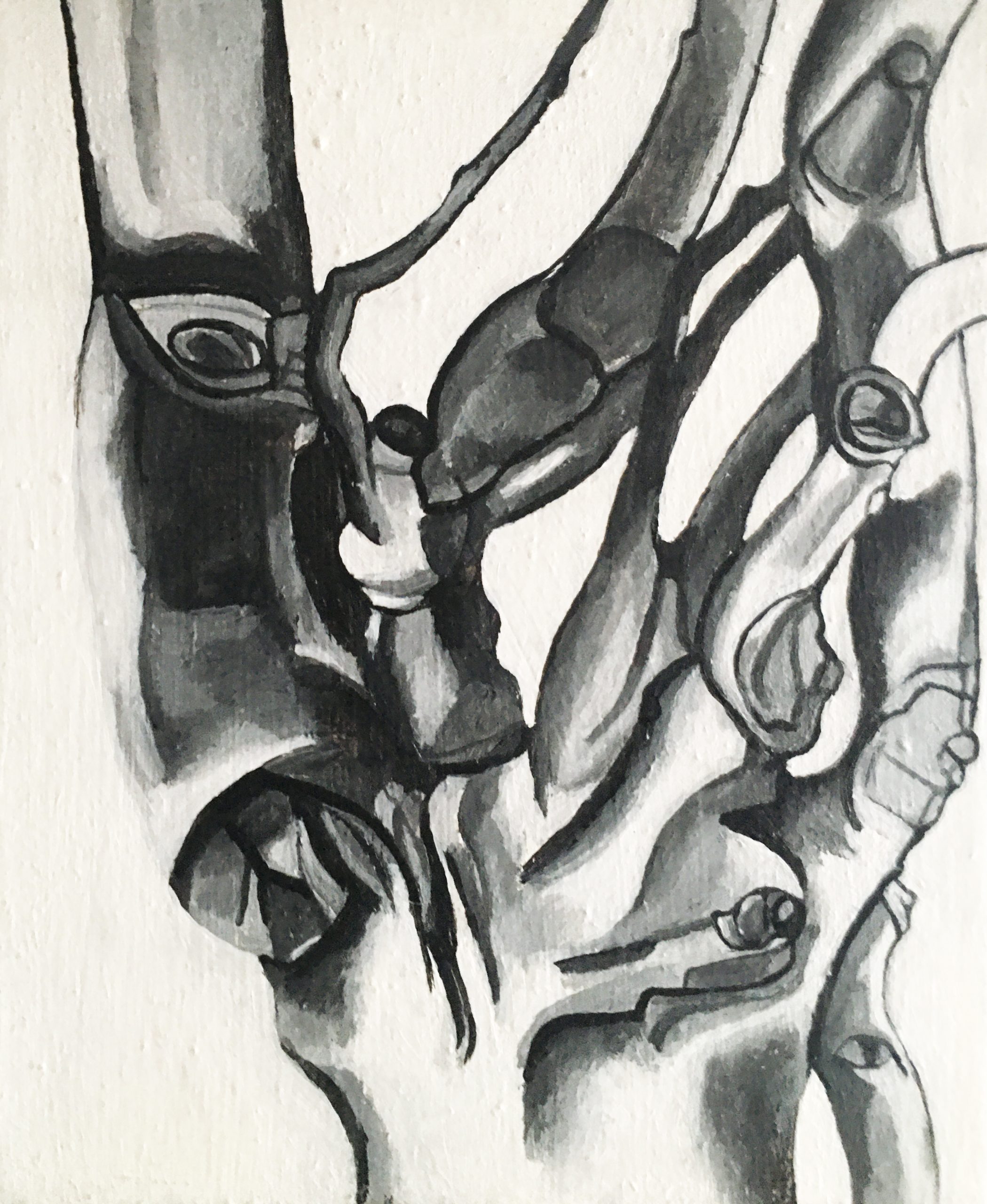 Painted Tree Drawing VIII