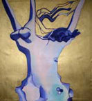 ENCLOSED TORSO, 2018, ACRYLIC ON LINEN, 28