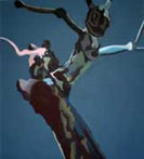 ENMESHED TREE NAXOS, 2018, ACRYLIC ON LINEN, 28 X 36