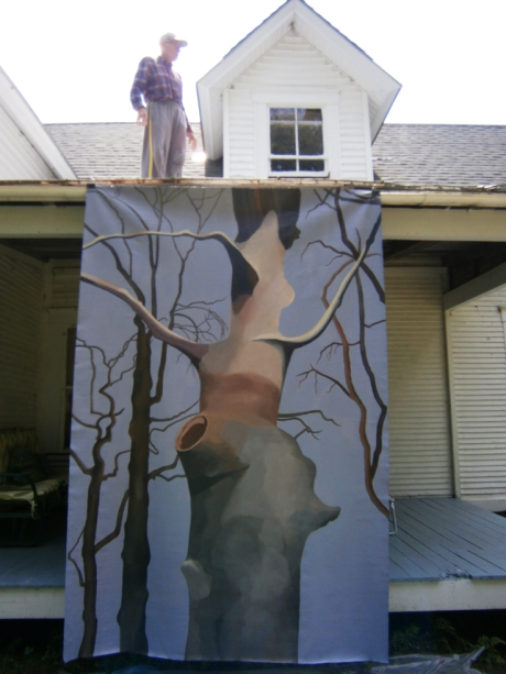 “The Wanderer,” acrylic on canvas, 6 x 9,” 2012